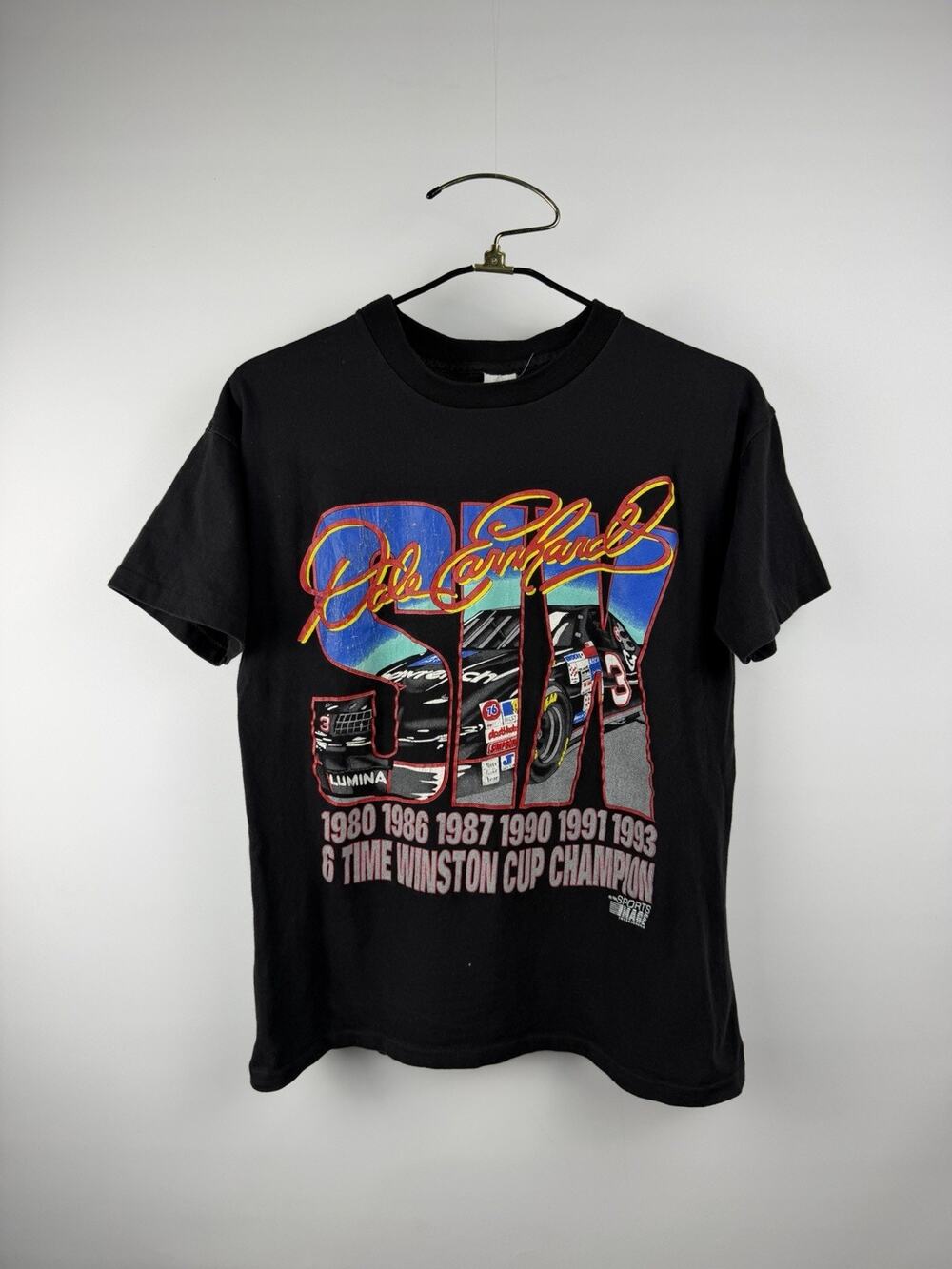 Vintage 1994 Dale Earnhardt Winston Cup 6 Time Champ Tee Single Stitch M 21x27